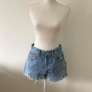 AGOLDE DENIM SHORTS